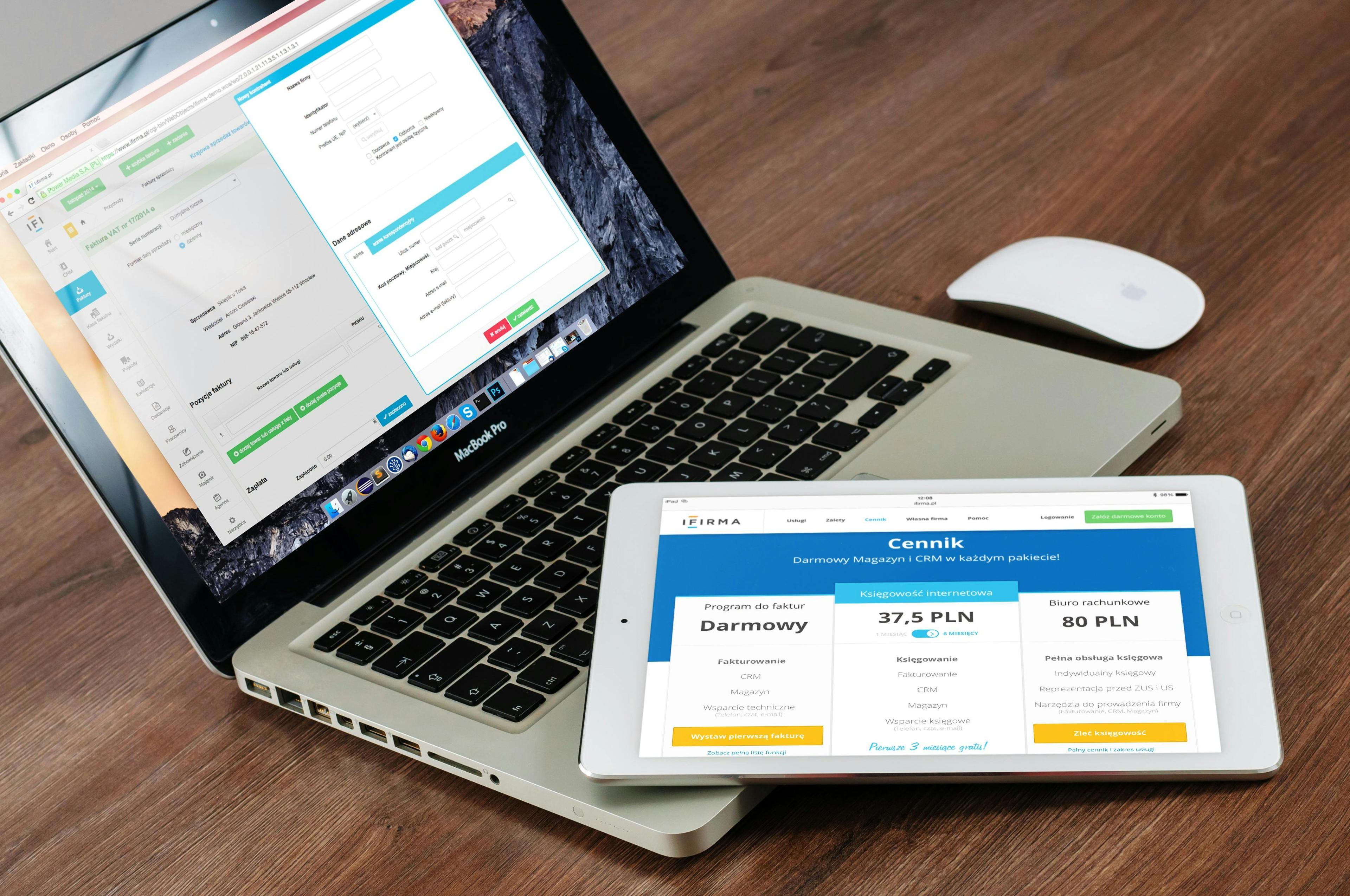 Pricing tiers displayed on a clean SaaS website mockup