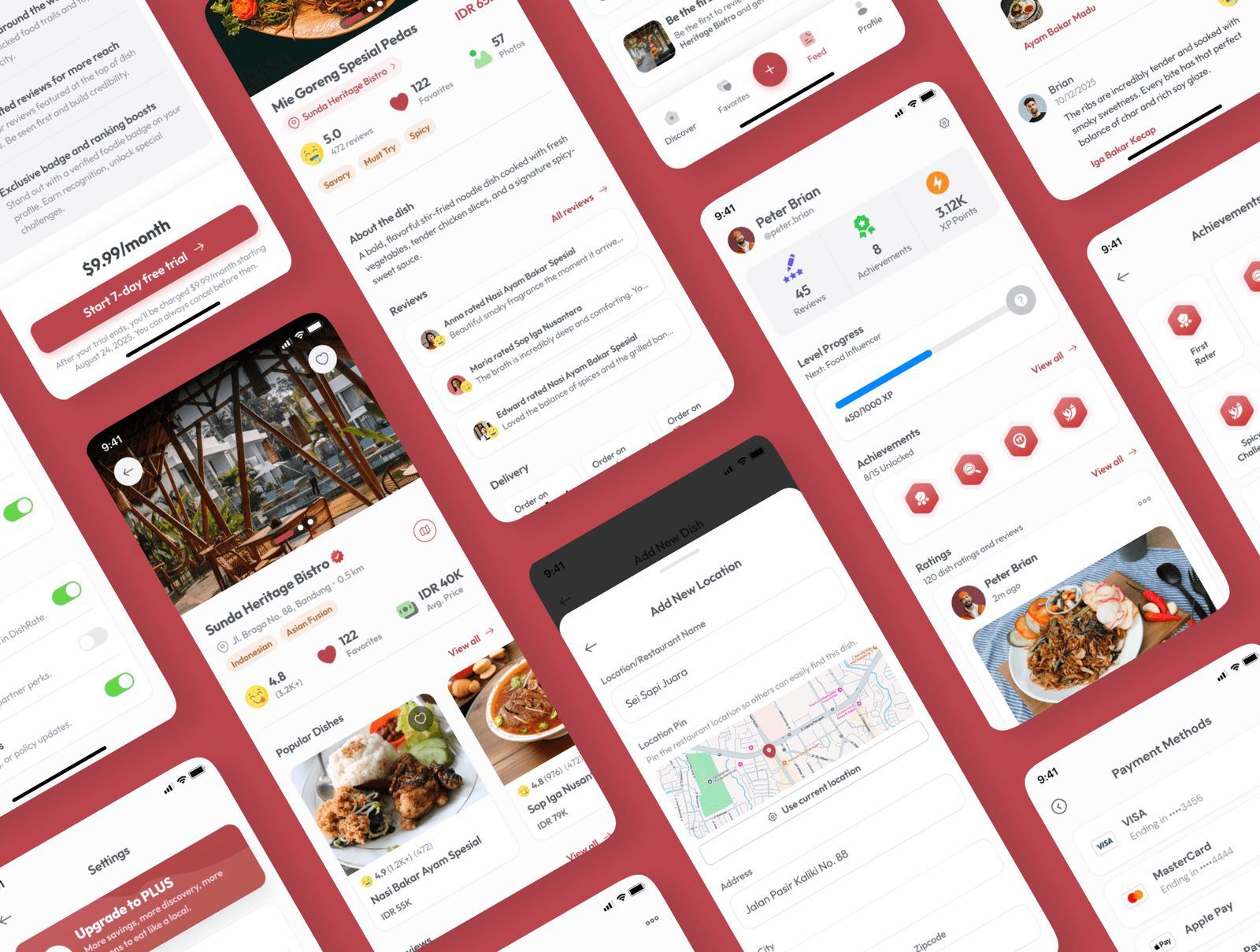 DishRate - Food Rating & Discovery Mobile UI Kit — preview 4