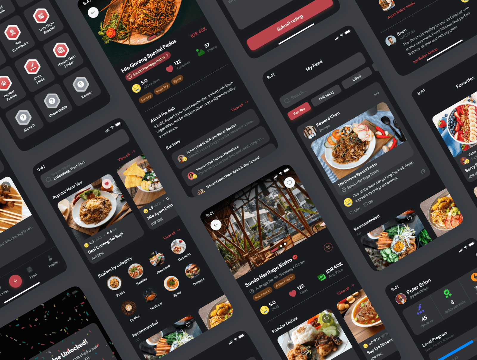 DishRate - Food Rating & Discovery Mobile UI Kit — preview 5