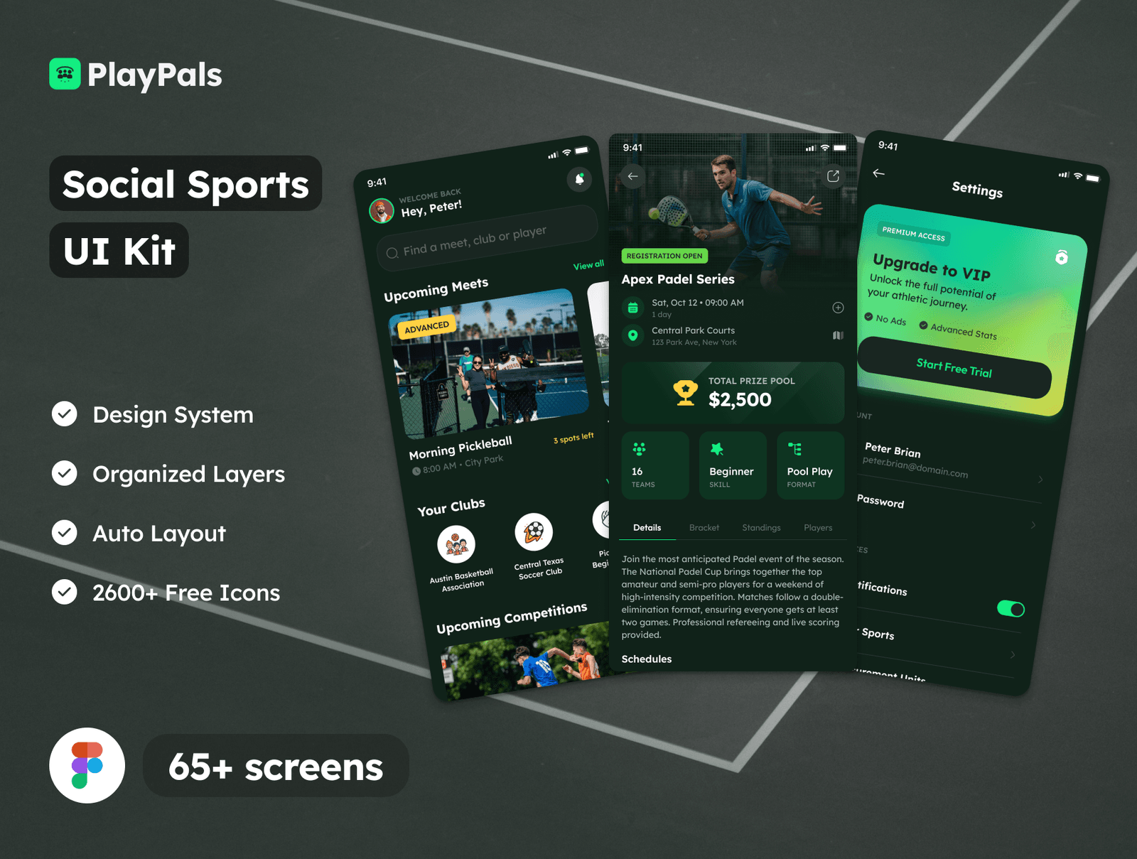 PlayPals - Social Sports & Club Management UI Kit — preview 1