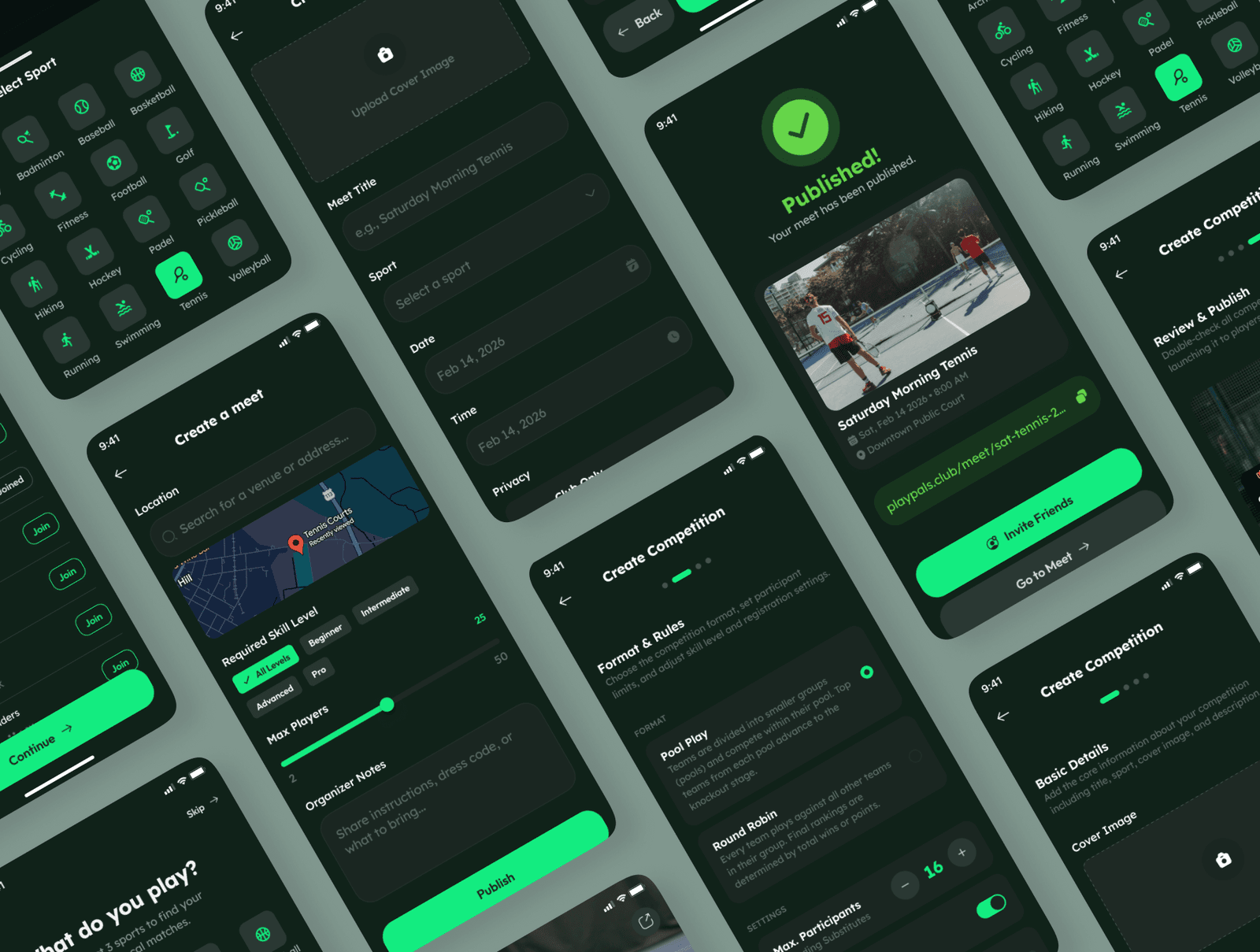 PlayPals - Social Sports & Club Management UI Kit — preview 5