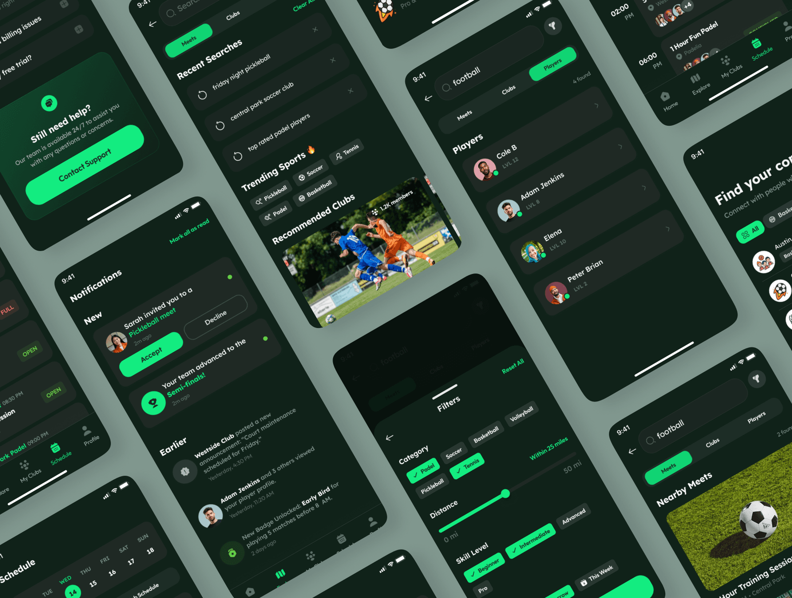 PlayPals - Social Sports & Club Management UI Kit — preview 6